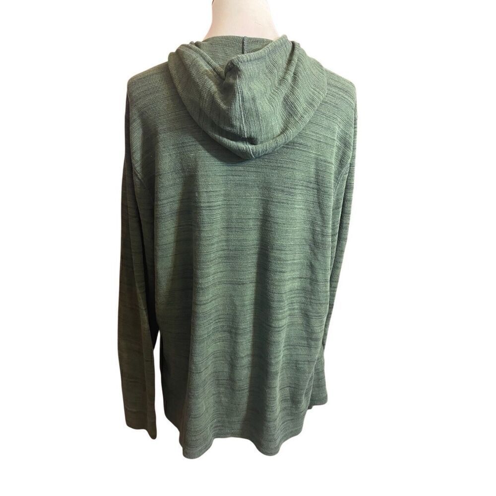 Urban Pipeline Men’s Lightweight Green Pullover Hoodie With Kangaroo Pocket Size — image 3 of 8